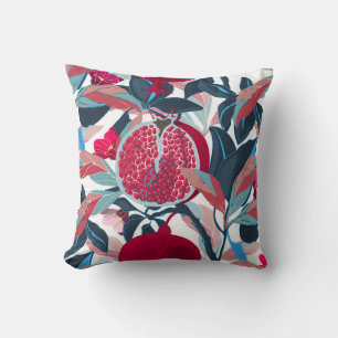 Art Floral Pomegranate Tree Pattern Cushion