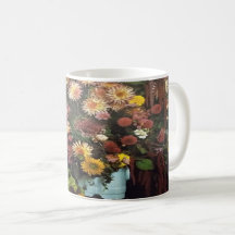 Art Floral Vase Bouquet Mug