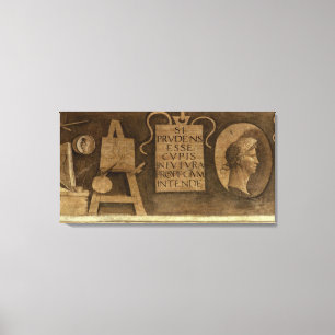 Art, from 'The Liberal Arts' cycle (fresco) Canvas Print