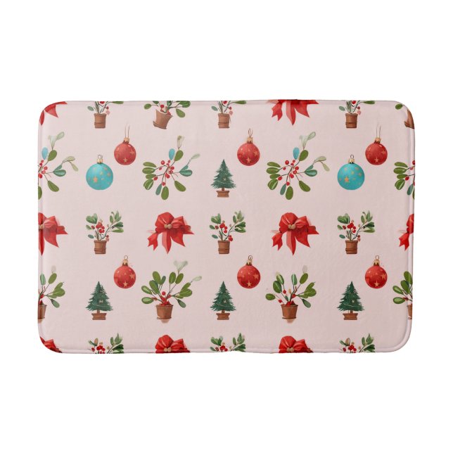 Art full of Christmas atmosphere Bath Mat (Front)