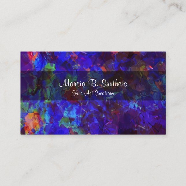 Art Gallery Abstract Businesscards Business Card (Front)
