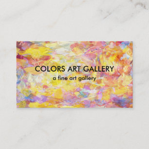 Art Gallery Abstract Design Business Card