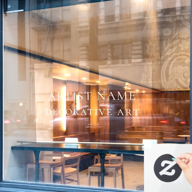 Art Gallery Exhibition Window Decal Sticker (Cafe Window)
