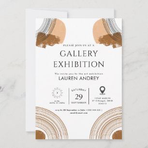 Art gallery opening invitation