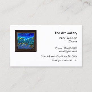 Art Gallery Retail Store Business Card