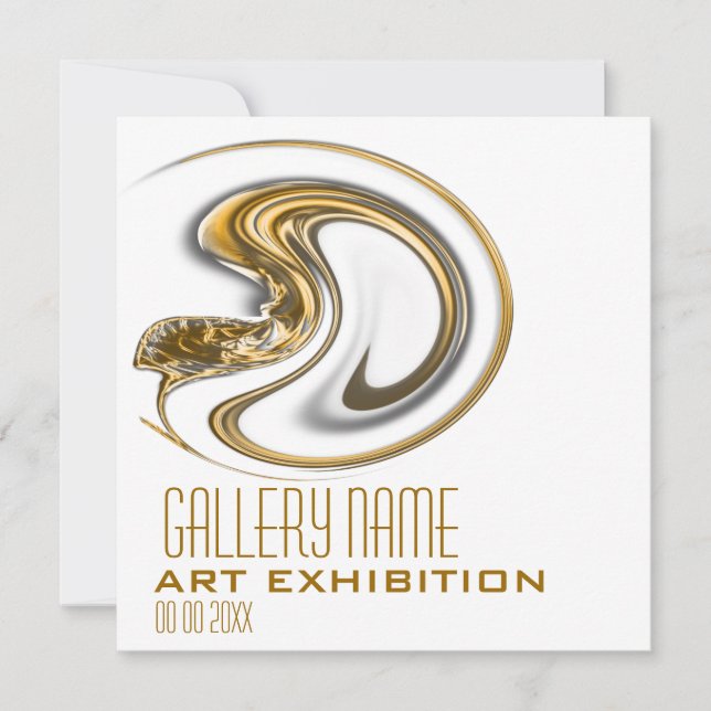 Art gallery show CUSTOMIZE Invitation (Front)