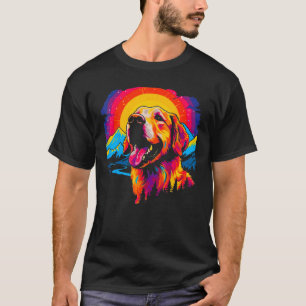 Art Golden Retriever Dog Nature T-Shirt