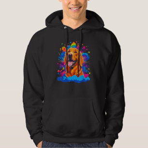 Art Golden Retriever Dog Surprise Hoodie