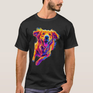 Art Golden Retriever Dog T-Shirt