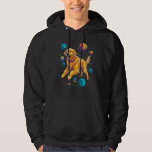 Art Golden Retriever Dog Universe Planet Hoodie