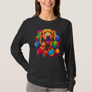 Art Golden Retriever Dog Volleyball T-Shirt