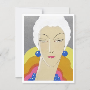 Art-Goût-Beauté (1928) fashion illustration Postcard