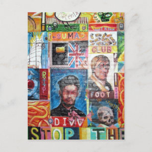 art graffiti postcard