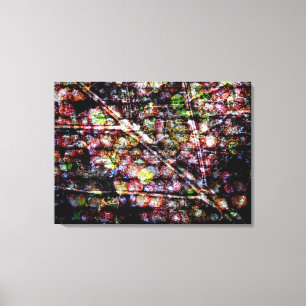 Art grapes on leaf canvas print
