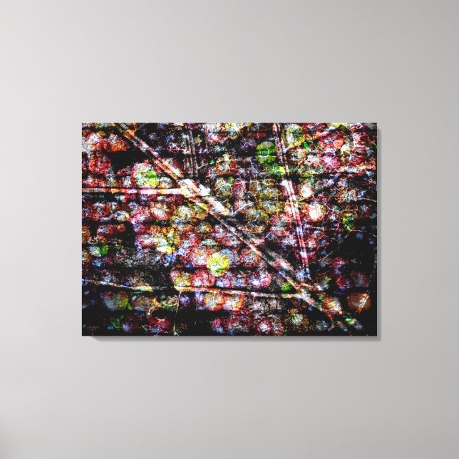 Art grapes on leaf canvas print (Front)