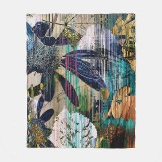 art graphic and watercolor autumn colourful backgr fleece blanket