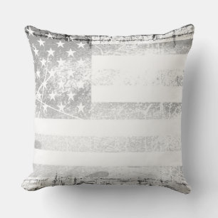 Art Grunge American Flag #7 Cushion
