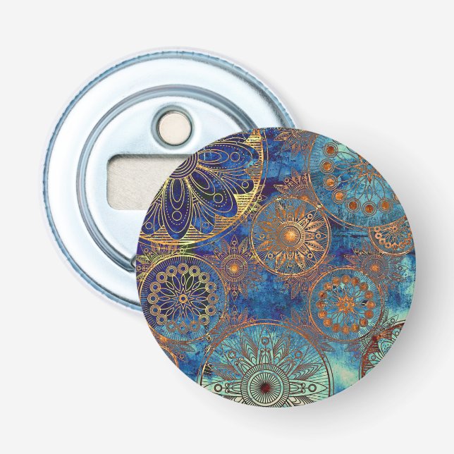 Art grunge pattern bottle opener (Front)