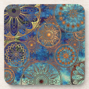 Art grunge pattern coaster