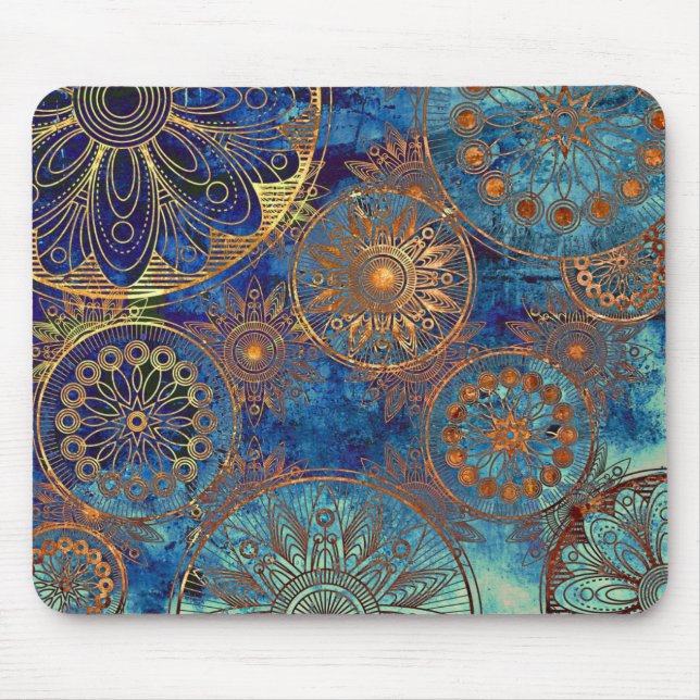 Art grunge pattern mouse pad (Front)