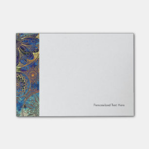 Art grunge pattern post-it notes