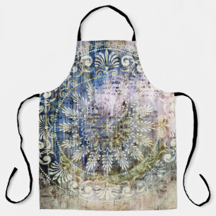 art grunge vintage textured background with tradit apron