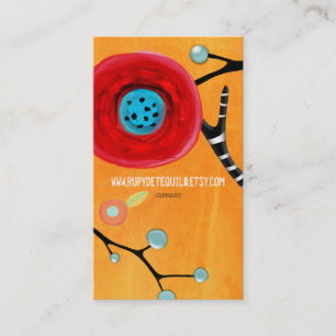 Art handmade business card