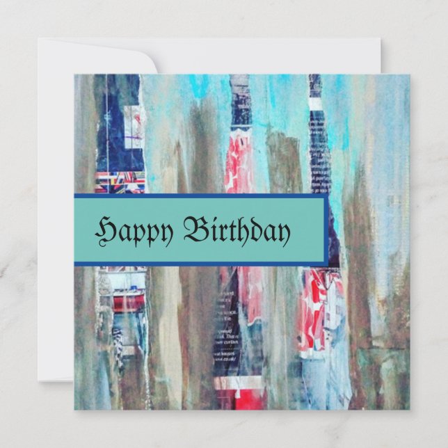 Art Happy Birthday Card (Front)