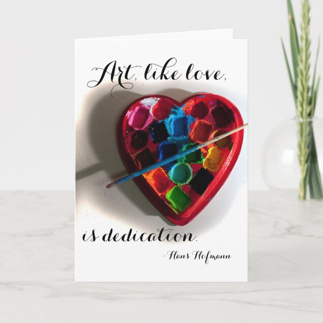 Art heart card (Front)