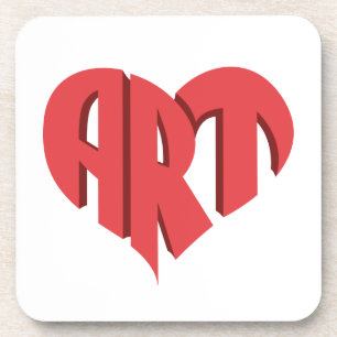 Art Heart Coaster