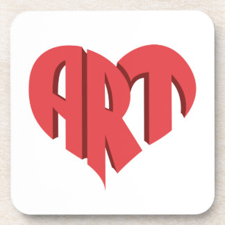 Art Heart Coaster
