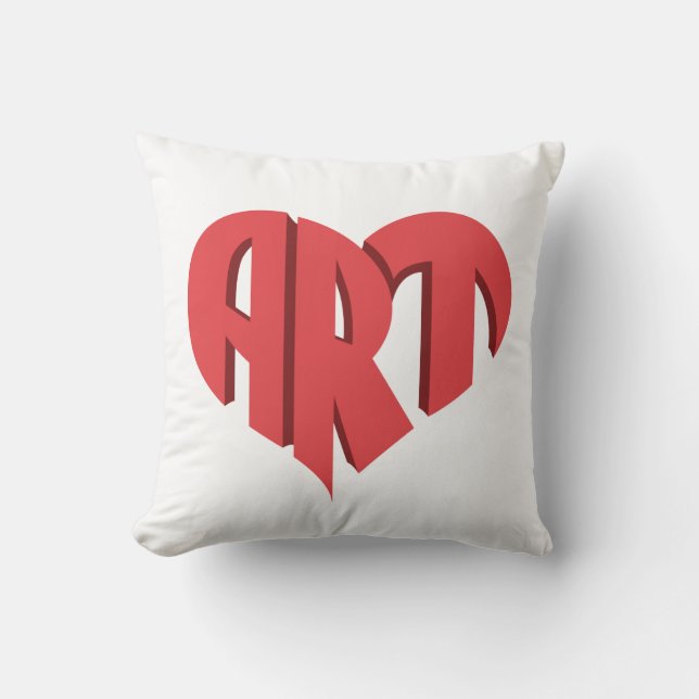 Art Heart Cushion (Front)