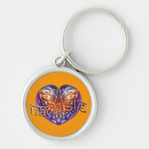 ART Heart NAMASTE orange Key Ring