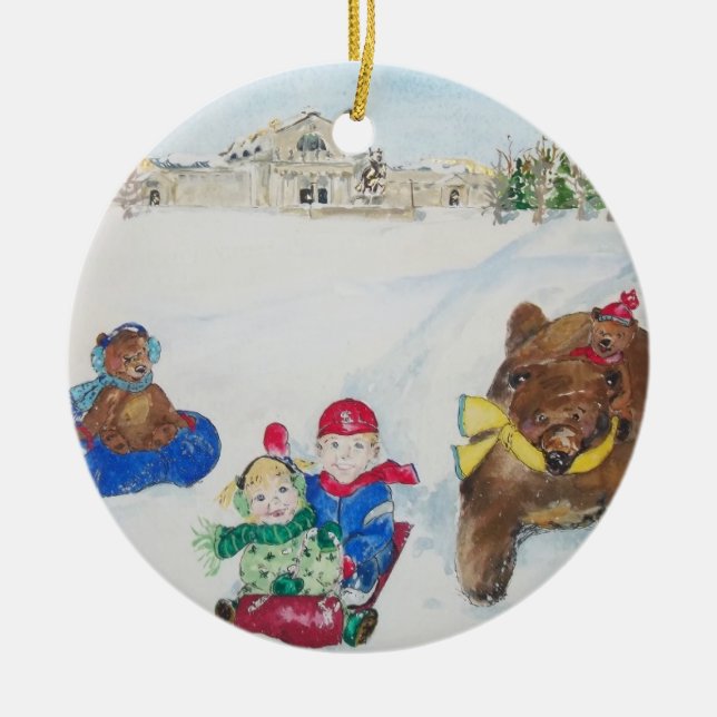 Art Hill Holiday Ornament (Front)