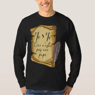 Art History Ceci n'est Pas Une Pipe Data Scientist T-Shirt