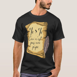 Art History Ceci n'est Pas Une Pipe Data Scientist T-Shirt
