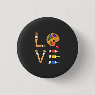 Art - I Love Art 3 Cm Round Badge