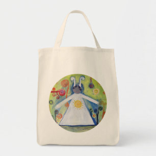 Art Illustration Shiny Tote Bag