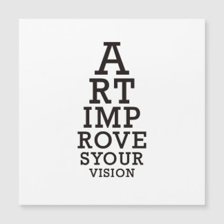 Art Improves Your Vision Eye Chart