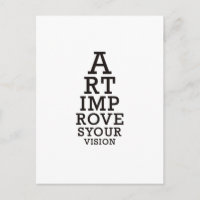 Art Improves Your Vision Eye Chart 