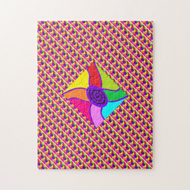  Art in bright dazzling mixed colours and pattern  Jigsaw Puzzle (Vertical)