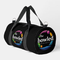 "Art in Motion: Circular Lawn Bowls Bowled Logo,