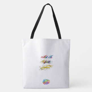 Art Is Infinite with Bertie Bunny Tote Bag