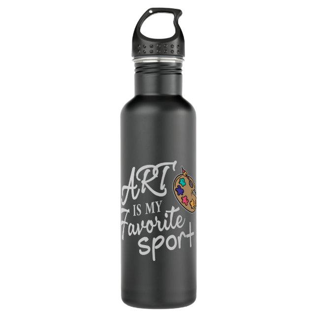 Art Is My Favourite Sport 710 Ml Water Bottle (Front)