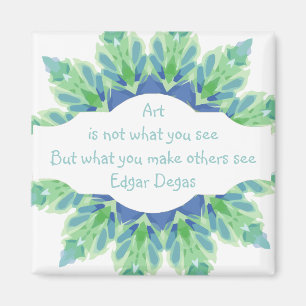 Art is not what you see Degas quote Design Magnet