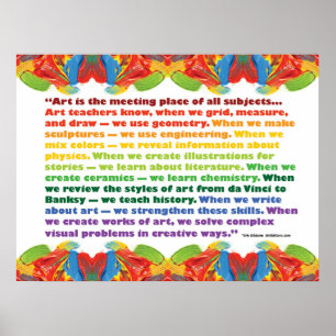 Art is the meeting place poster
