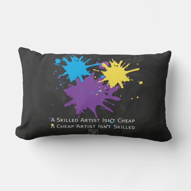Art Isnt Cheap Lumbar Cushion (Front)