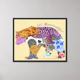 Art It's Official Bear #033c - A MichaelsonEffect Canvas Print