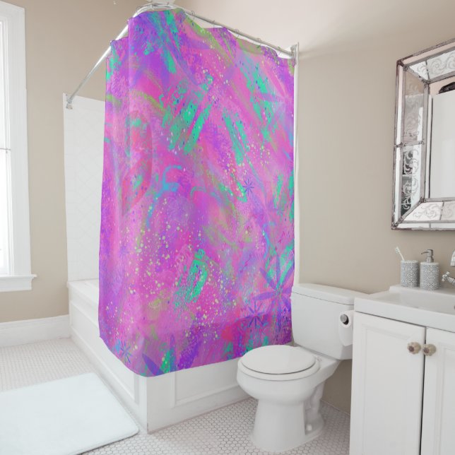 Art Journal Love Shower Curtain (In Situ)
