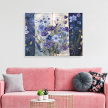 Art Journal Pages: Faded Blues